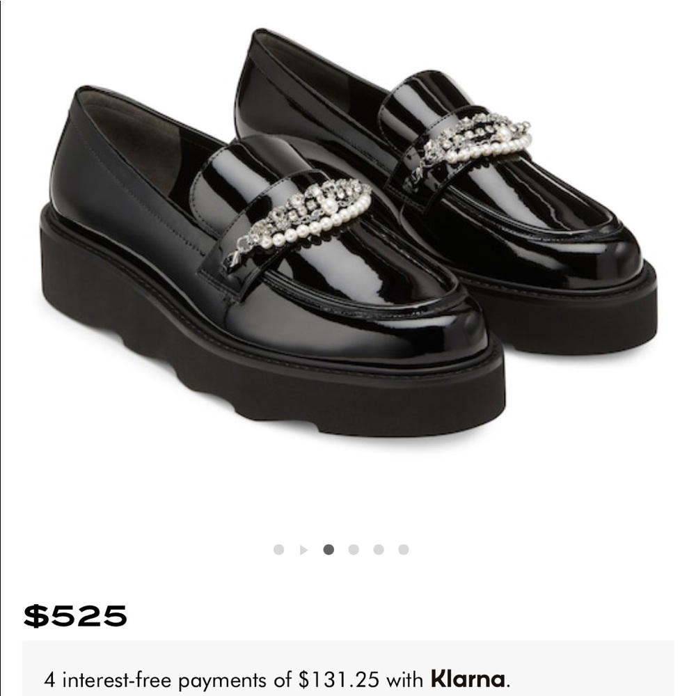 Stuart Weitzman platform, embellished loafers. Worn one time.